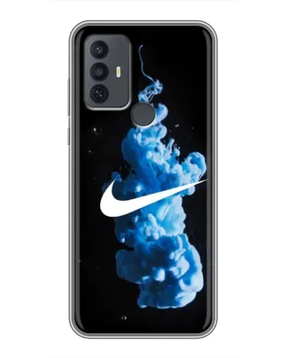 Чохол для TCL 30E з картинкою «Nike та синій дим»