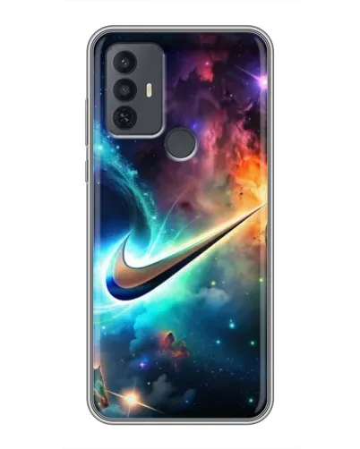 Чохол для TCL 30E з картинкою «Космічний Nike Swoosh»