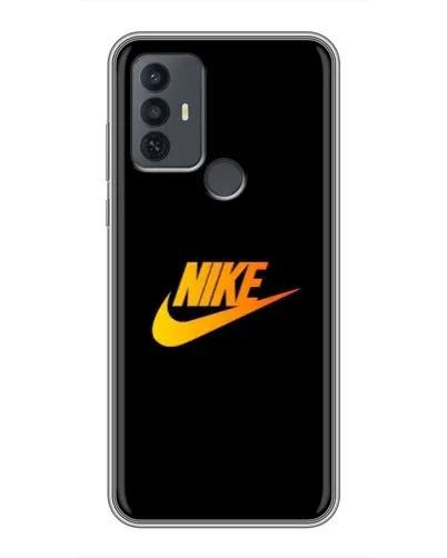 Чохол для TCL 30E з картинкою «Золотий логотип Nike»