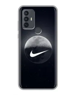 Чехол для TCL 30E с картинкой «Nike в стиле граффити»