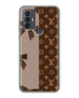 Чохол для TCL 30E з картинкою «Louis Vuitton — банти»