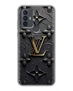 Чохол для TCL 30E з картинкою «Шкіряна текстура LV»