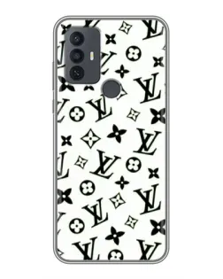 Чохол для TCL 30E з картинкою «Монохромний хаос LV»