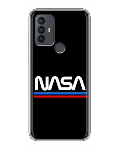 Чехол для TCL 30E с картинкой «NASA — классика Red Blue»
