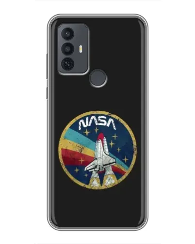 Чехол для TCL 30E с картинкой «NASA — эмблема миссии»