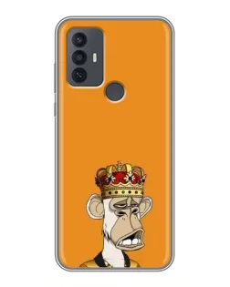 Чохол для TCL 30E з картинкою «Золота мавпа Bored Ape»