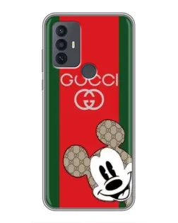 Чохол для TCL 30E з картинкою «Gucci — смуги та Міккі»