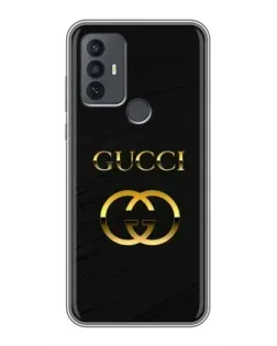 Чохол для TCL 30E з картинкою «Золотий логотип Gucci»