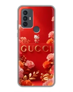 Чохол для TCL 30E з картинкою «Gucci — золотий сад»