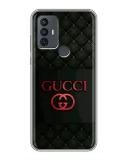Чохол для TCL 30E з картинкою «Gucci — стьобаний чорний»