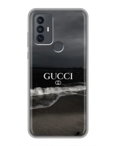 Чохол для TCL 30E з картинкою «Gucci — морський прибій»
