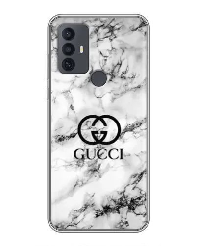 Чохол для TCL 30E з картинкою «Gucci — мармуровий шик»