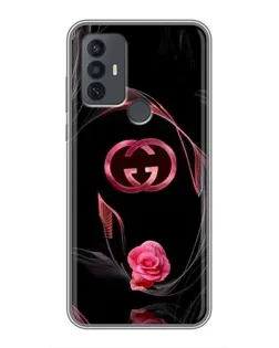 Чохол для TCL 30E з картинкою «Gucci — неонова троянда»