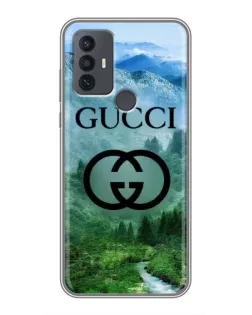 Чохол для TCL 30E з картинкою «Gucci — гірський пейзаж»