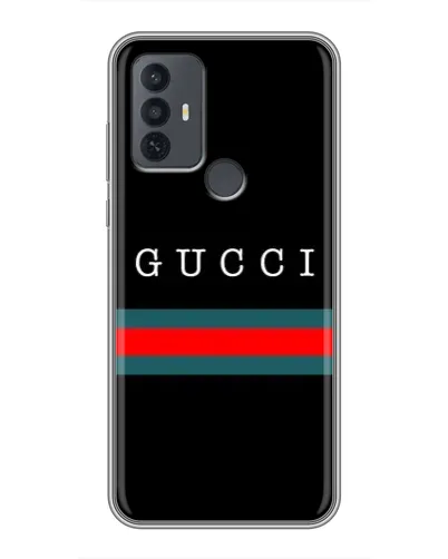 Чохол для TCL 30E з картинкою «Gucci — червоний пояс»