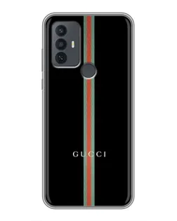 Чехол для TCL 30E с картинкой «Gucci — строгая линия»