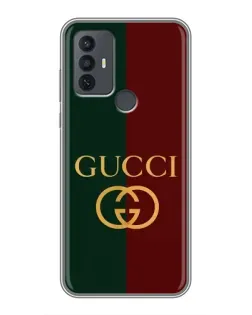 Чехол для TCL 30E с картинкой «Gucci — темно-зеленый градиент»
