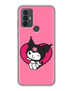 Чехол для TCL 30E с картинкой «Kuromi — любовь в сердце» Чехол для TCL 30E с картинкой «Kuromi — любовь в сердце»