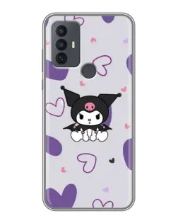 Чехол для TCL 30E с картинкой «Kuromi и лавандовые сердца» Чехол для TCL 30E с картинкой «Kuromi и лавандовые сердца»