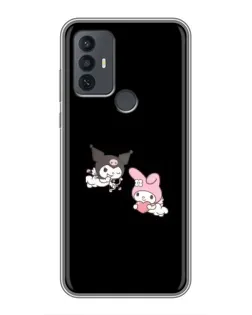 Чехол для TCL 30E с картинкой «My Melody и Kuromi» Чехол для TCL 30E с картинкой «My Melody и Kuromi»