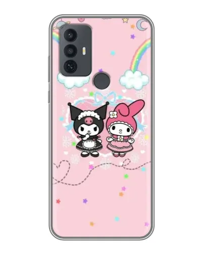 Чехол для TCL 30E с картинкой «My Melody и Kuromi»