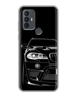 Чохол для TCL 30E з картинкою «Темний силует BMW»