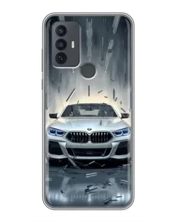 Чохол для TCL 30E з картинкою «BMW у світлі фар»
