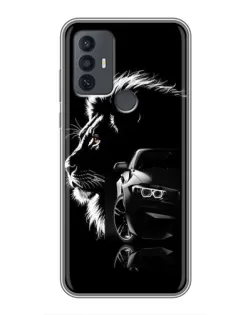 Чохол для TCL 30E з картинкою «BMW та лев»