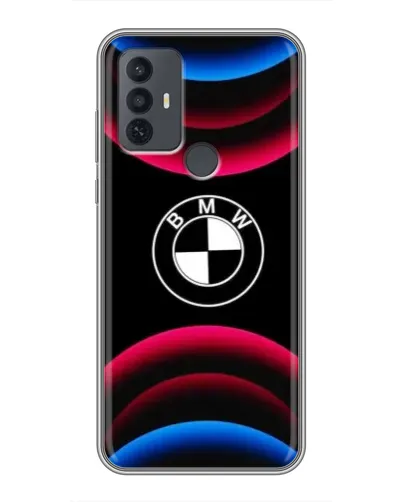 Чохол для TCL 30E з картинкою «Логотип BMW та неонові дуги» Чохол для TCL 30E з картинкою «Логотип BMW та неонові дуги»