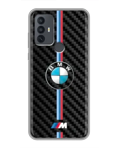 Чохол для TCL 30E з картинкою «Емблема BMW та карбон» Чохол для TCL 30E з картинкою «Емблема BMW та карбон»