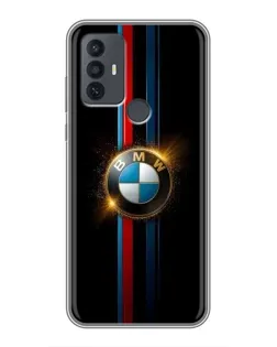 Чохол для TCL 30E з картинкою «BMW M-Power неон»