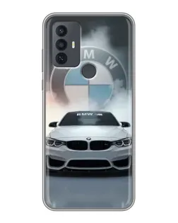Чехол для TCL 30E с картинкой «BMW в белом дыму» Чехол для TCL 30E с картинкой «BMW в белом дыму»