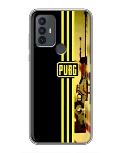 Чехол для TCL 30E с картинкой «PUBG — камуфляжный шлем»