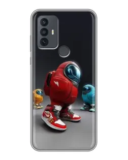 Чехол для TCL 30E с картинкой «Among Us — 3D стиль»