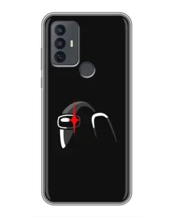 Чехол для TCL 30E с картинкой «Among Us шлем»