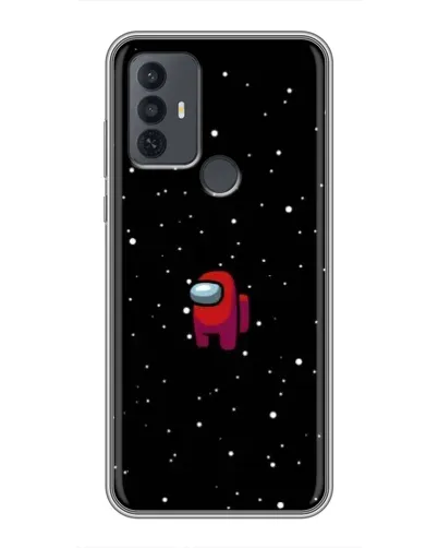 Чехол для TCL 30E с картинкой «Красный Among Us»