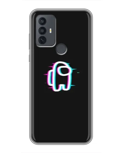 Чехол для TCL 30E с картинкой «Among Us неон»
