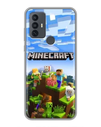 Чехол для TCL 30E с картинкой «Minecraft классический мир» Чехол для TCL 30E с картинкой «Minecraft классический мир»
