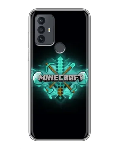 Чехол для TCL 30E с картинкой «Minecraft Diamond лого» Чехол для TCL 30E с картинкой «Minecraft Diamond лого»