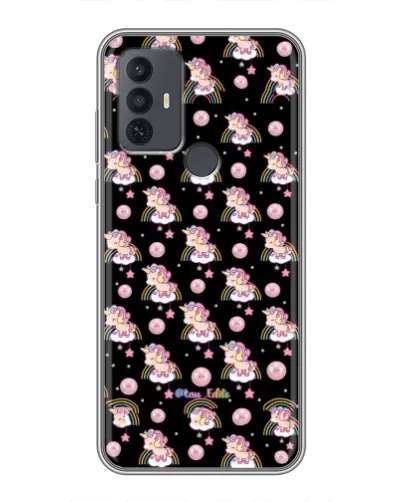 Чехол для TCL 30E с картинкой «Magic Unicorn паттерн»