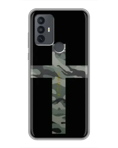 Чехол для TCL 30E с картинкой «Милитари Крест»