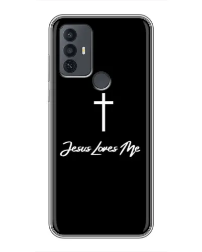 Чехол для TCL 30E с картинкой «Иисус любит тебя»