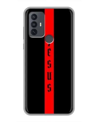Чехол для TCL 30E с картинкой «Красная линия веры»