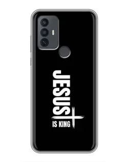 Чехол для TCL 30E с картинкой «Вертикаль веры Jesus»