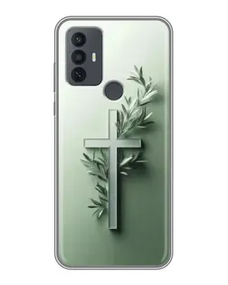 Чехол для TCL 30E с картинкой «Оливковая ветвь»