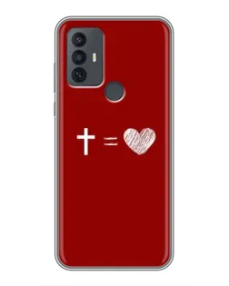 Чехол для TCL 30E с картинкой «Уравнение любви»