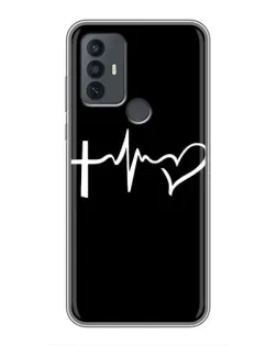 Чехол для TCL 30E с картинкой «Пульс веры»
