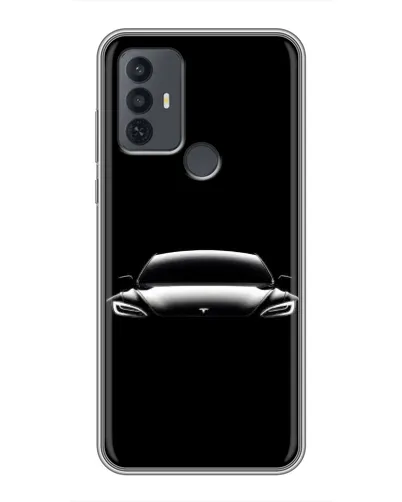 Чохол для TCL 30E з картинкою «Фари Tesla Night»