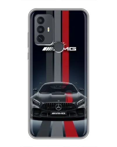 Чохол для TCL 30E з картинкою «Mercedes — білий карбон» Чохол для TCL 30E з картинкою «Mercedes — білий карбон»