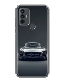 Чохол для TCL 30E з картинкою «Mercedes на чорному»